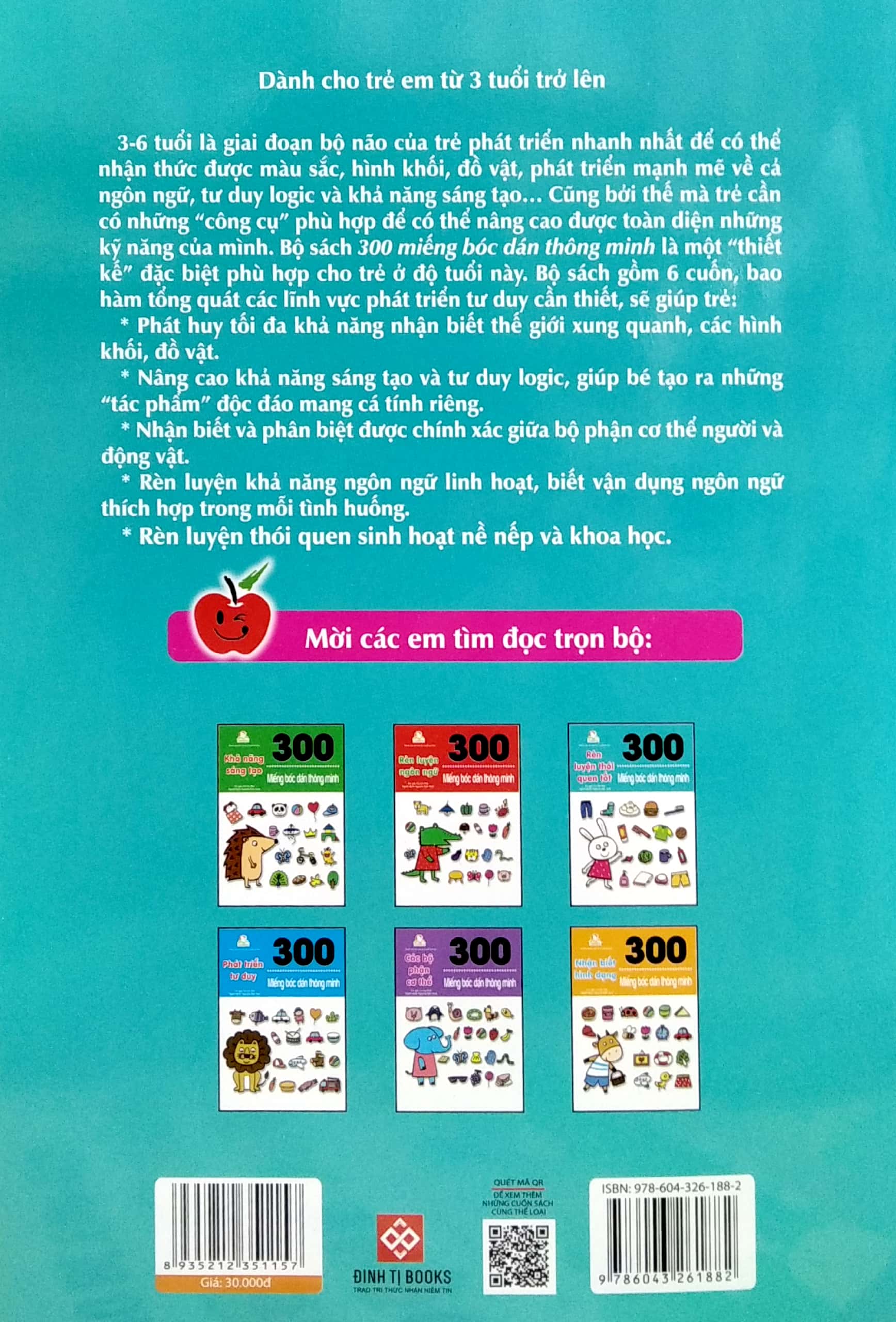 300 miếng bóc dán thông minh - rèn luyện thói quen tốt