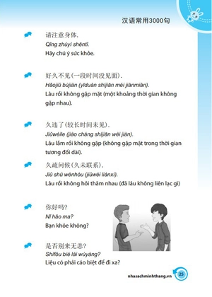 3000 câu đàm thoại trung - việt thông dụng (tái bản 2024)