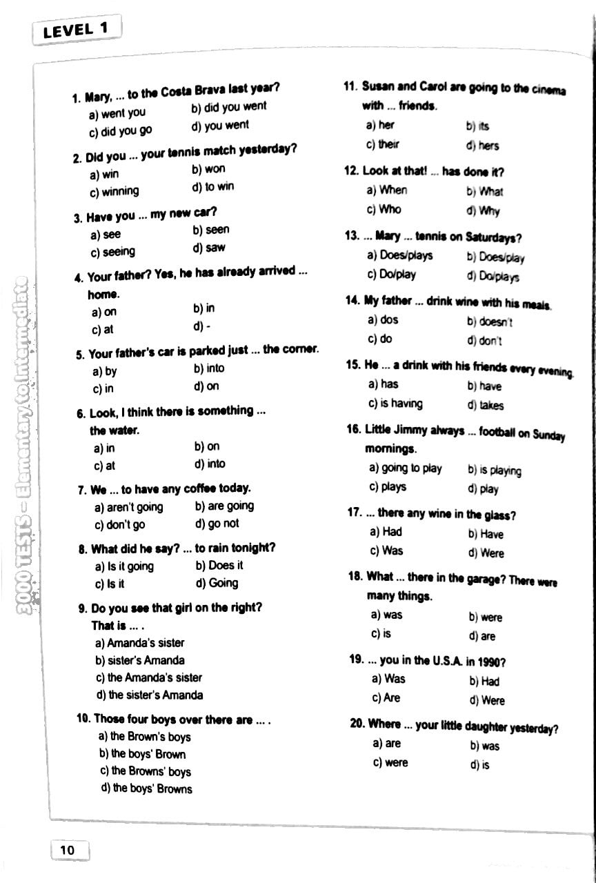 3000 tests elementary to intermediate (không cd)