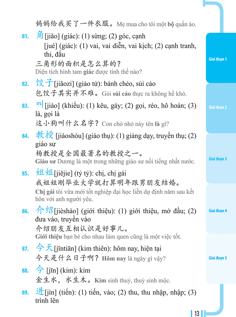 3000 từ vựng tiếng trung thông dụng