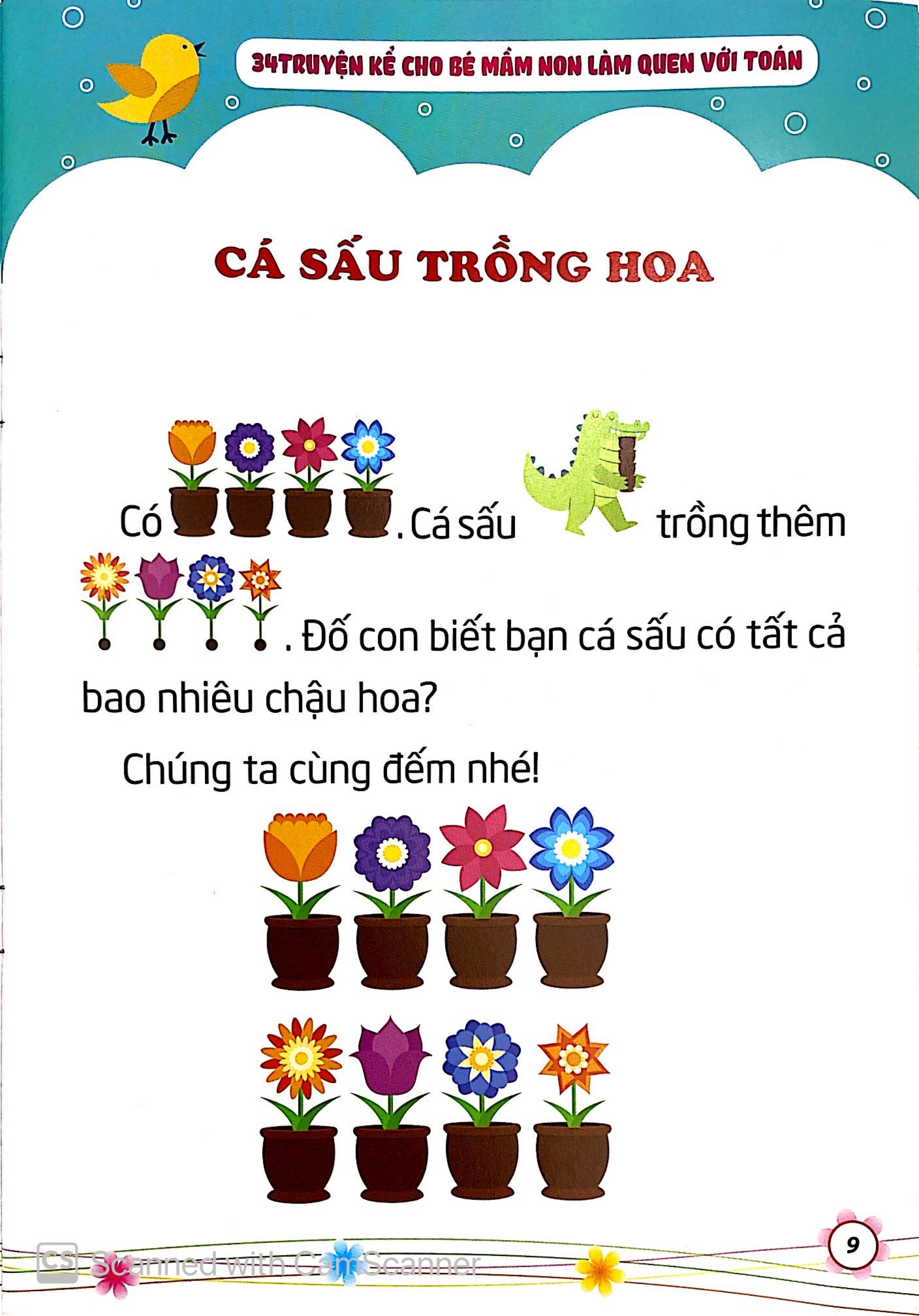 34 truyện kể cho bé mầm non làm quen với toán