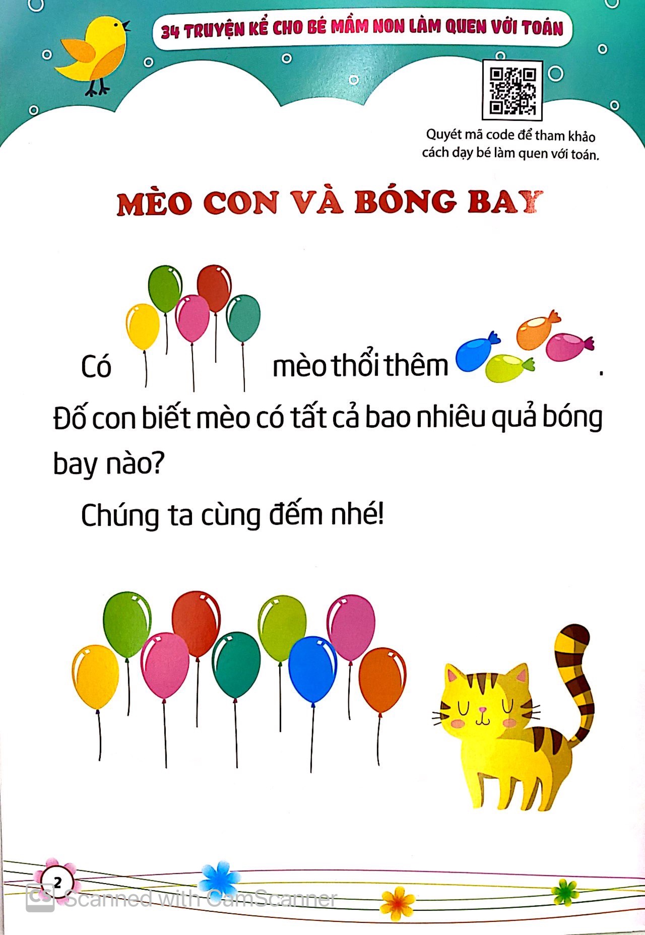 34 truyện kể cho bé mầm non làm quen với toán