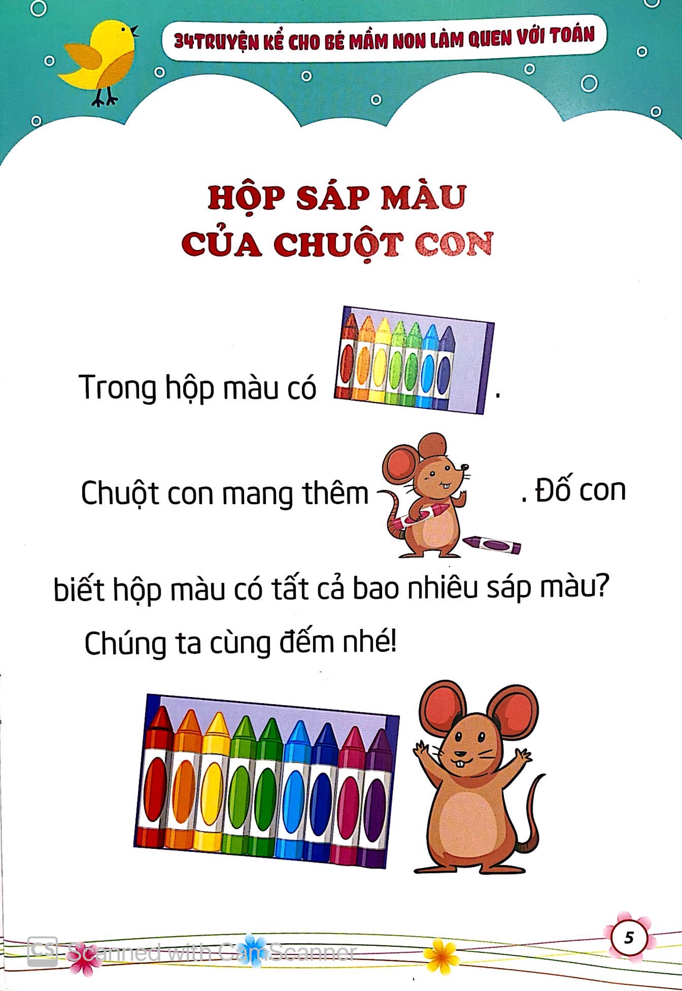 34 truyện kể cho bé mầm non làm quen với toán