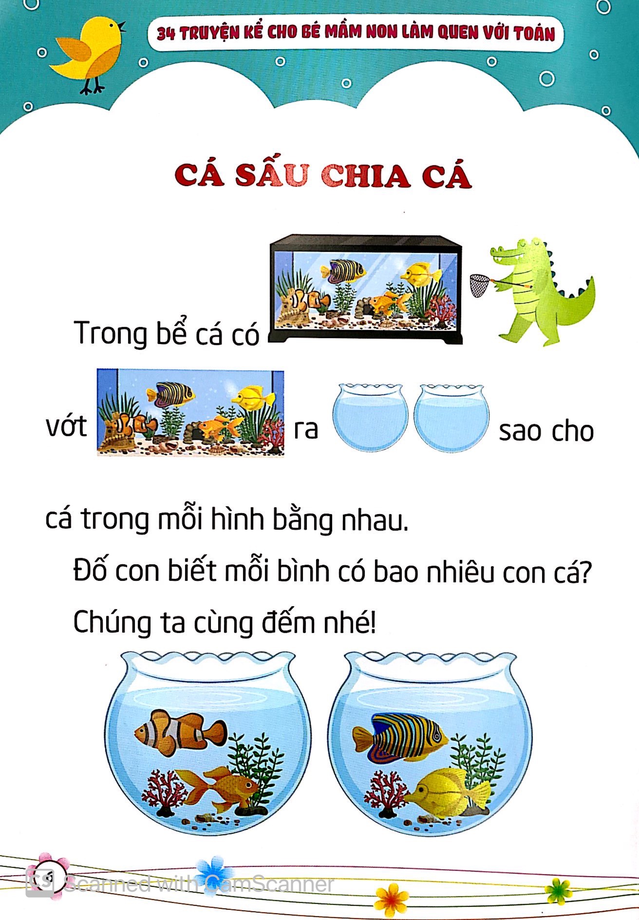 34 truyện kể cho bé mầm non làm quen với toán