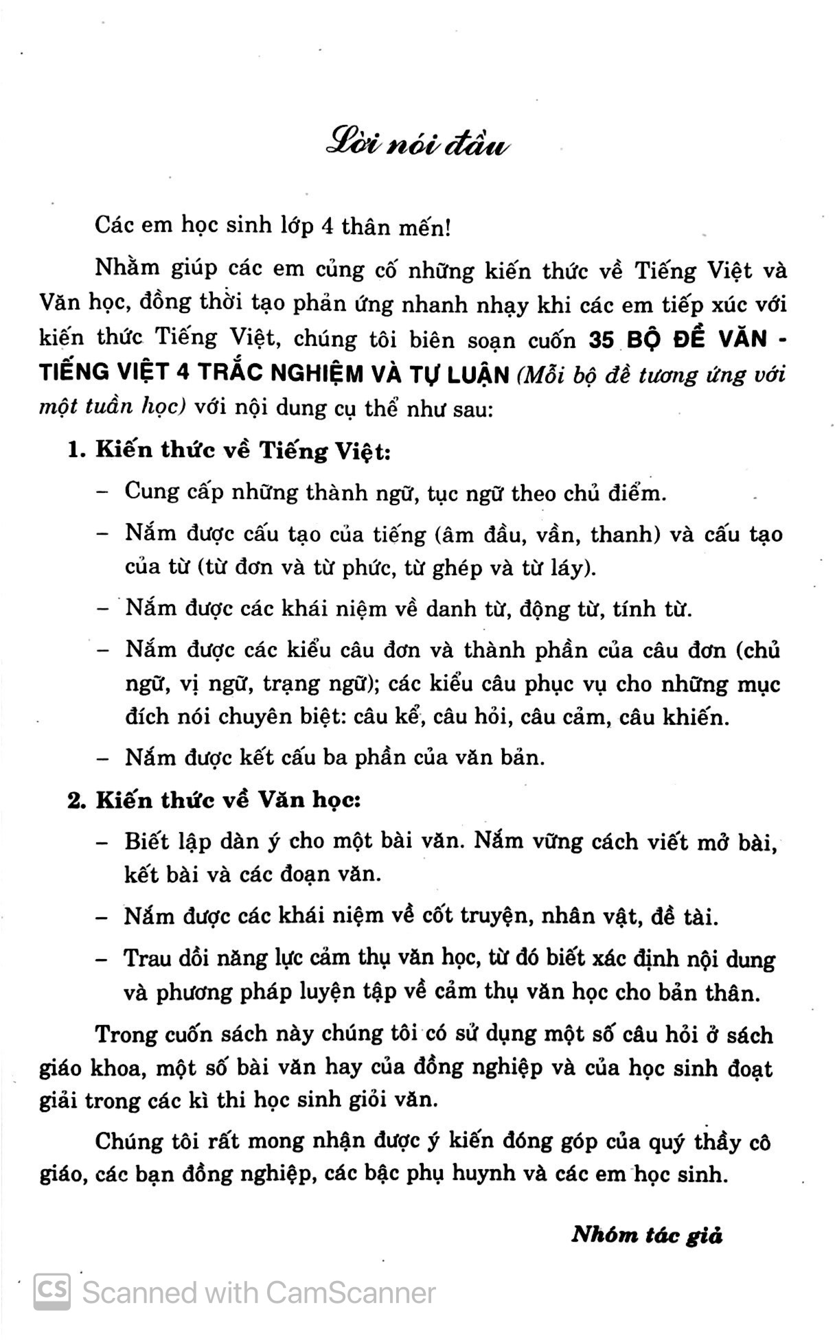 35 bộ đề văn - tiếng việt 4 (trắc nghiệm tự luận)