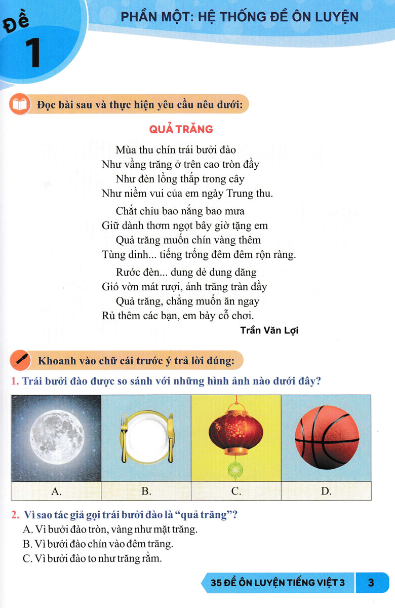 35 đề ôn luyện tiếng việt 3