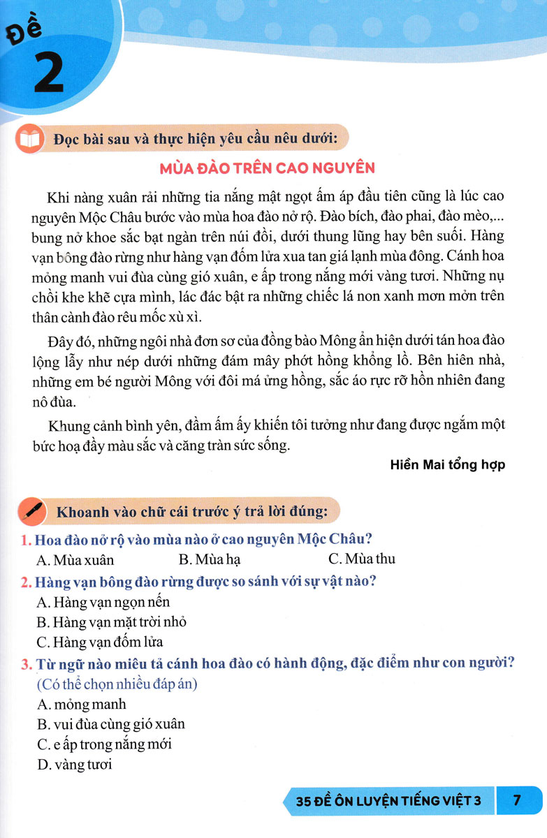 35 đề ôn luyện tiếng việt 3