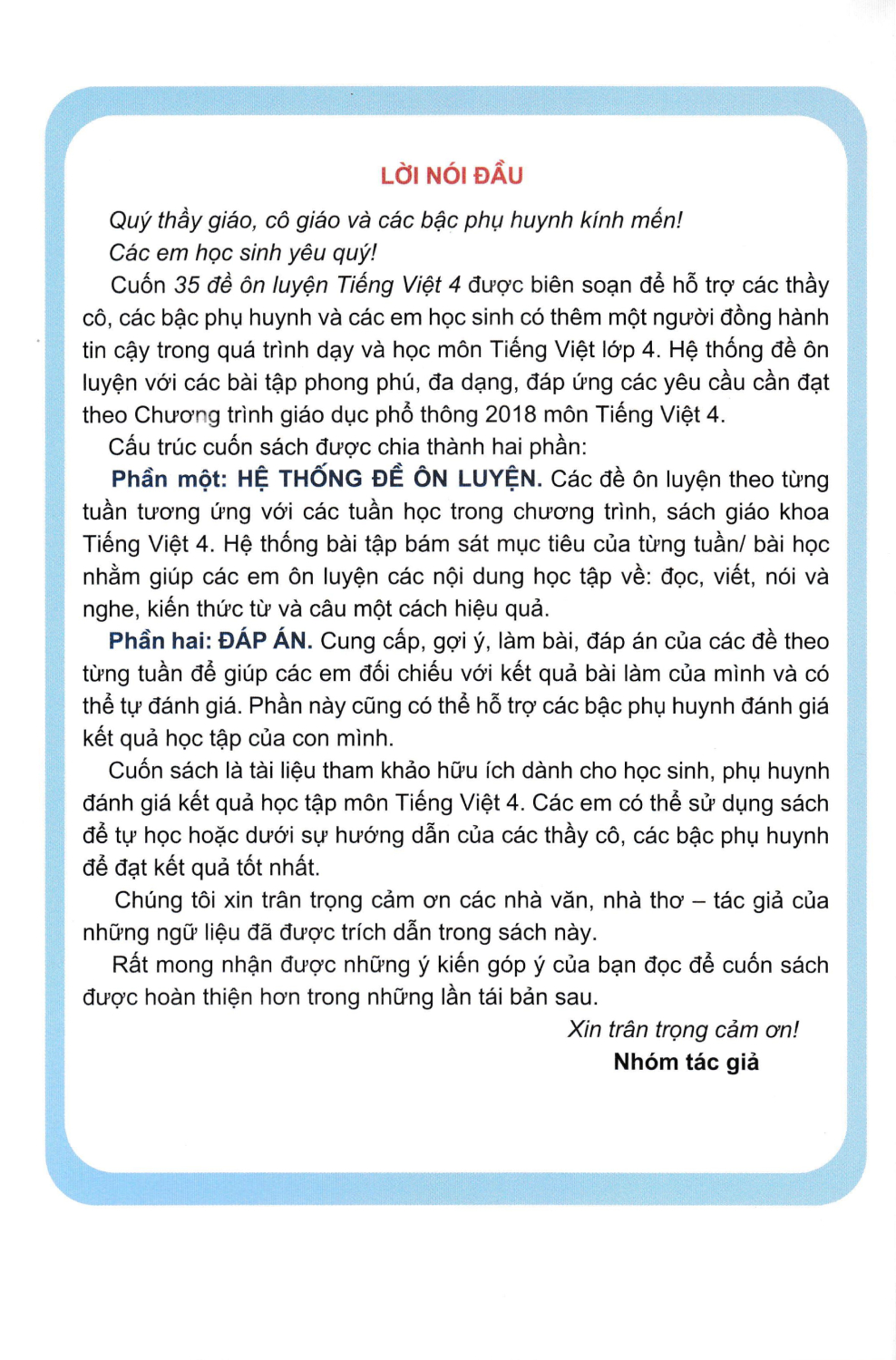 35 đề ôn luyện tiếng việt 4