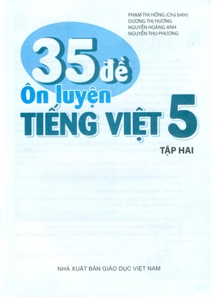 35 đề ôn luyện tiếng việt 5 - tập 2 (kết nối)