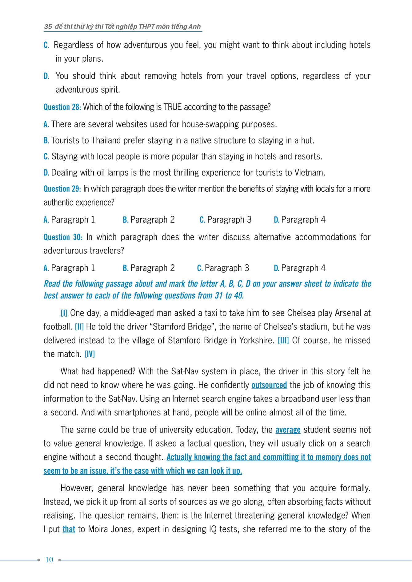 35 đề thi thử kỳ thi tốt nghiệp thpt - môn tiếng anh
