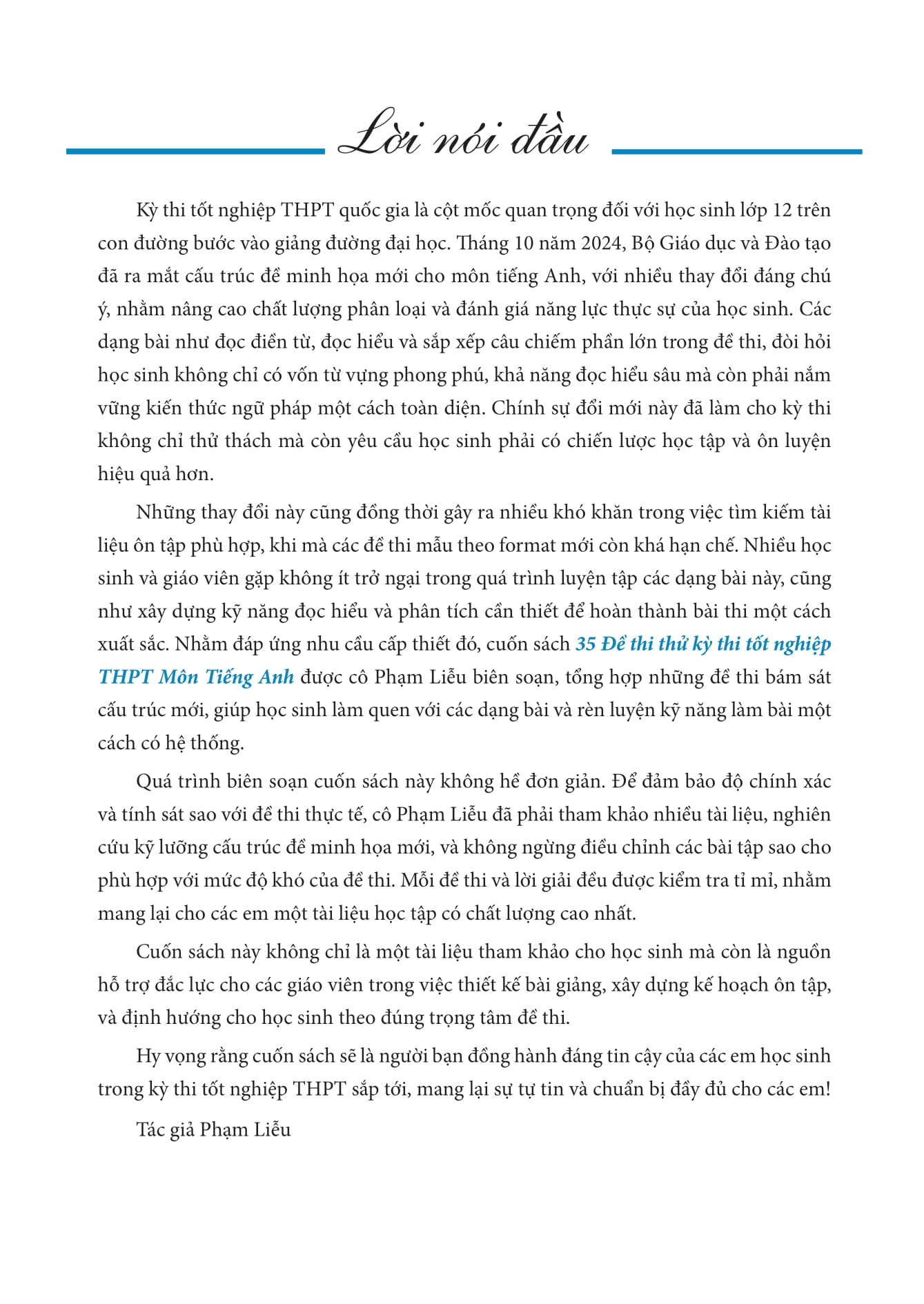 35 đề thi thử kỳ thi tốt nghiệp thpt - môn tiếng anh