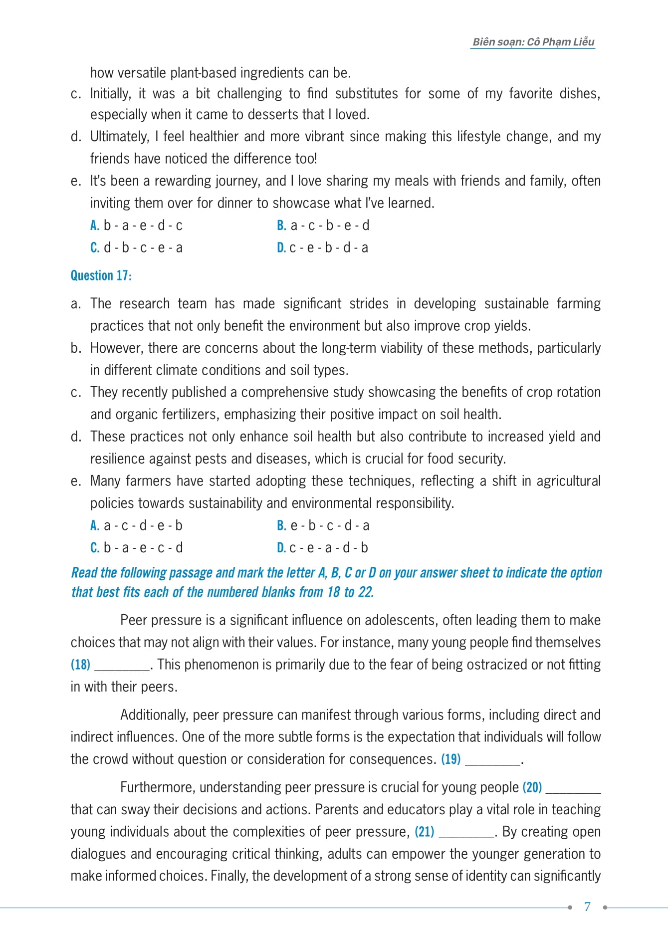 35 đề thi thử kỳ thi tốt nghiệp thpt - môn tiếng anh