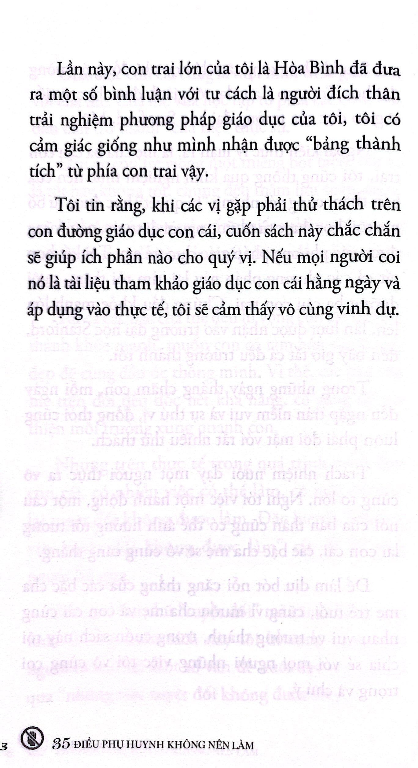 35 điều phụ huynh không nên làm