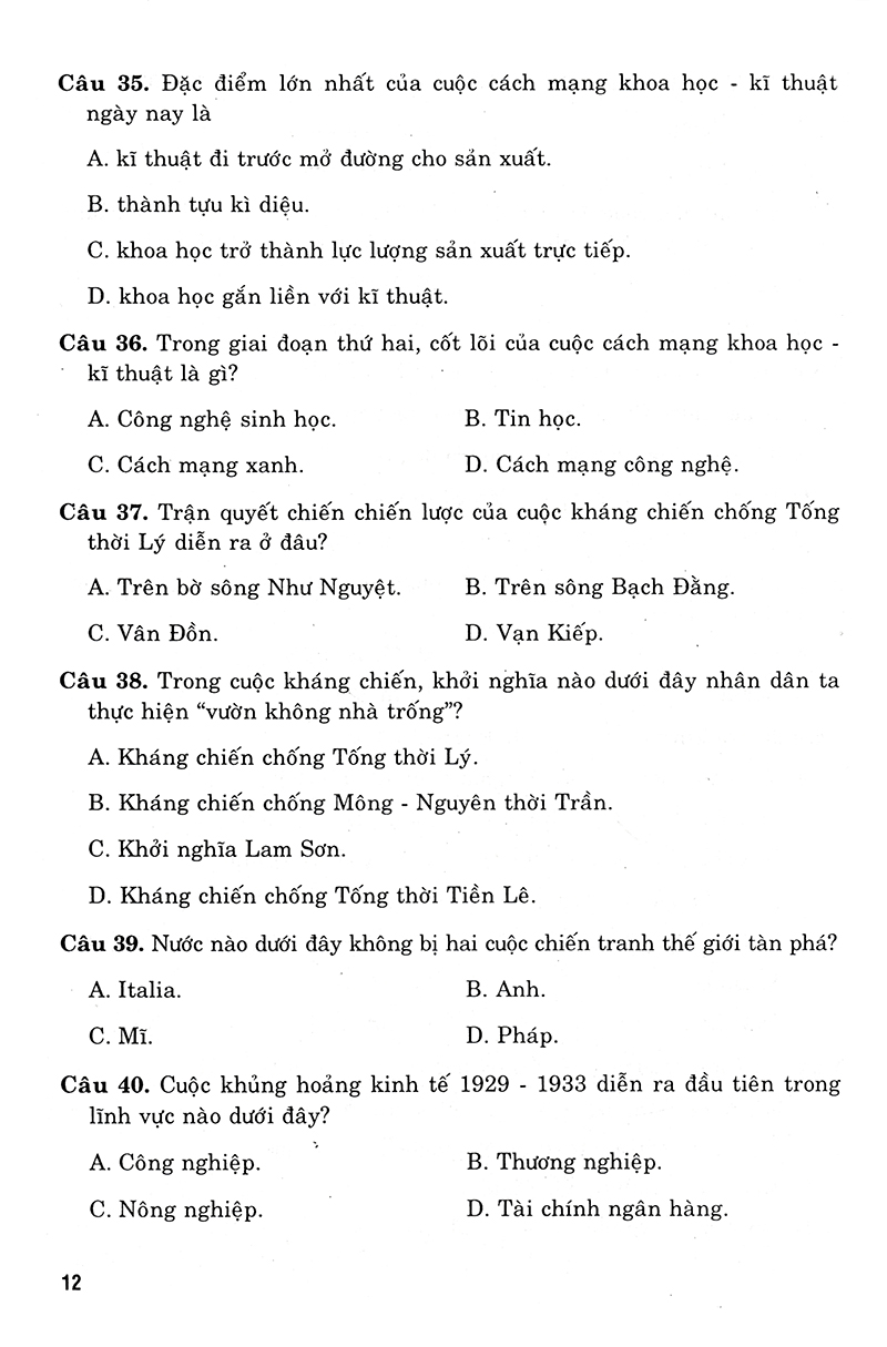 36 bộ đề trắc nghiệm ôn luyện thi trung học phổ thông quốc gia 2019 - khoa học xã hội
