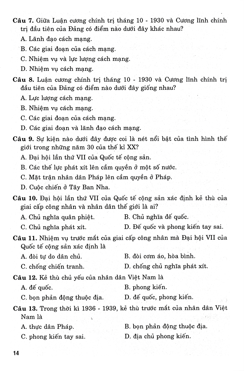 36 bộ đề trắc nghiệm ôn luyện thi trung học phổ thông quốc gia 2019 - khoa học xã hội