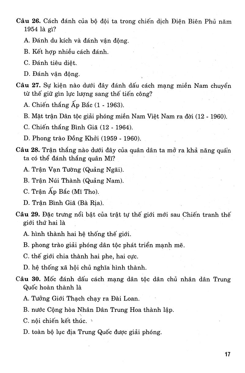 36 bộ đề trắc nghiệm ôn luyện thi trung học phổ thông quốc gia 2019 - khoa học xã hội