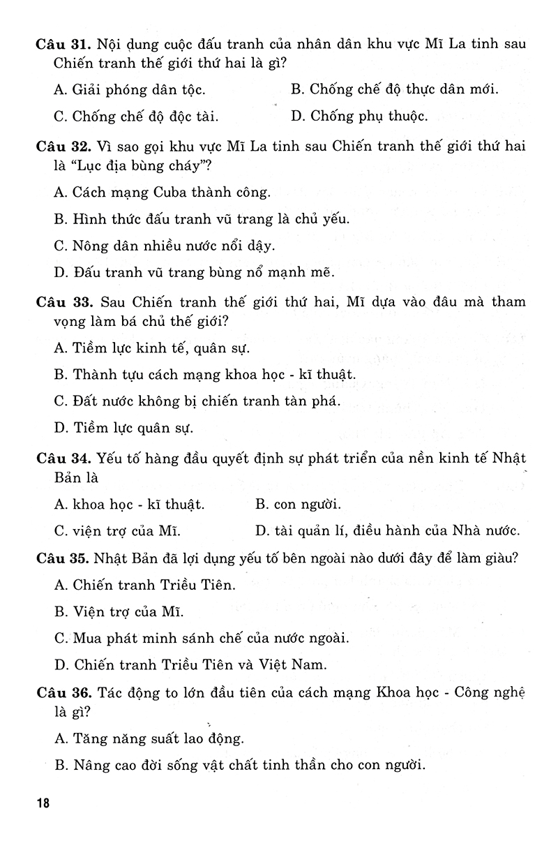 36 bộ đề trắc nghiệm ôn luyện thi trung học phổ thông quốc gia 2019 - khoa học xã hội