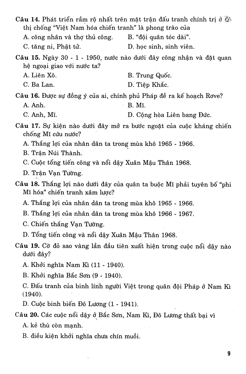 36 bộ đề trắc nghiệm ôn luyện thi trung học phổ thông quốc gia 2019 - khoa học xã hội
