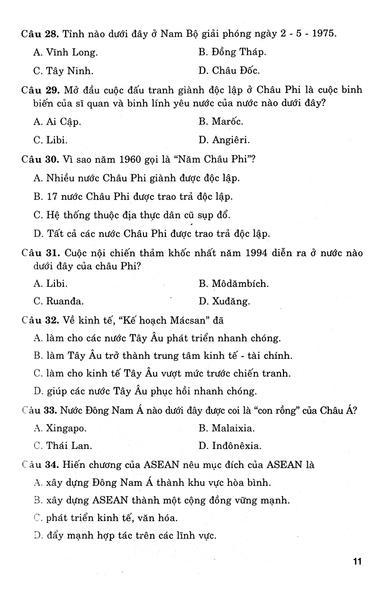 36 bộ đề trắc nghiệm ôn luyện thi trung học phổ thông quốc gia 2019 - khoa học xã hội