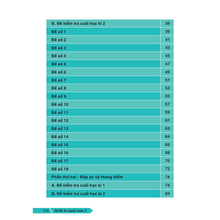 36 đề ôn luyện toán 2