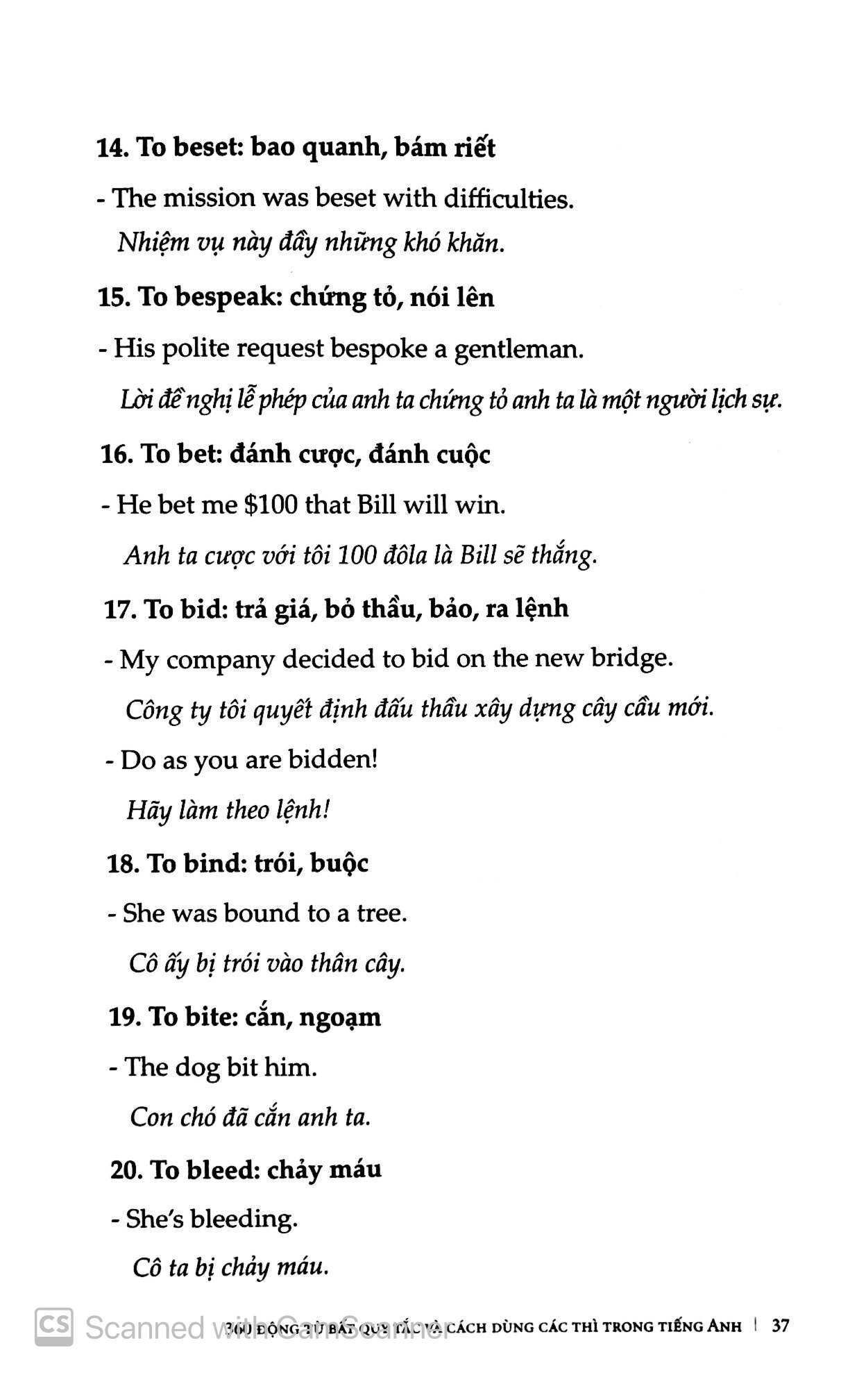 360 động từ bất quy tắc & cách dùng các thì trong tiếng anh (tái bản 2019)