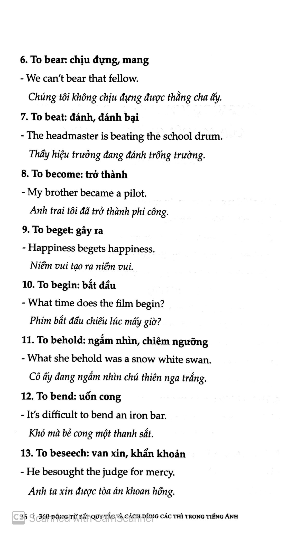 360 động từ bất quy tắc & cách dùng các thì trong tiếng anh (tái bản 2019)