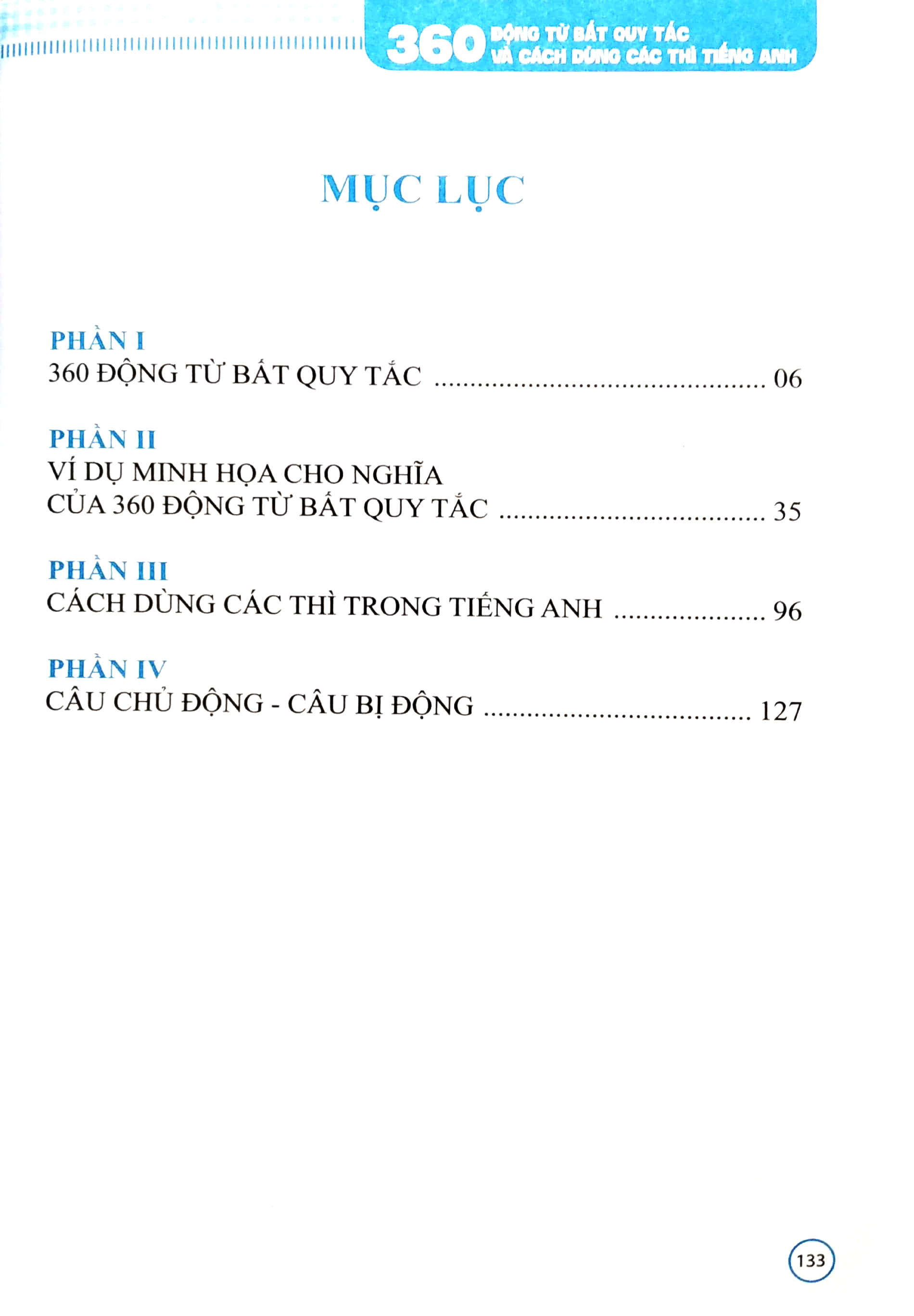 360 động từ bất quy tắc và cách dùng các thì tiếng anh (tái bản 2023)