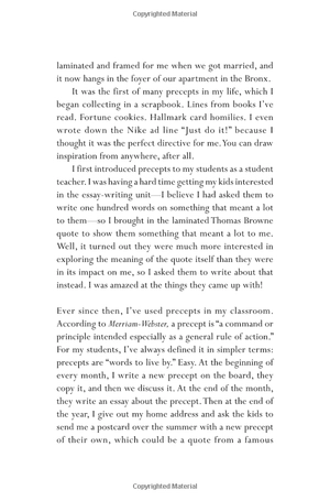 365 days of wonder: mr. browne's precepts