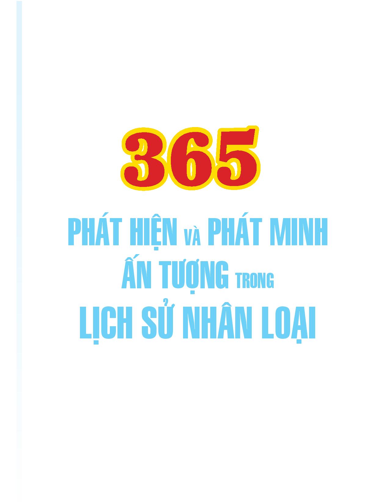 365 phát hiện và phát minh ấn tượng trong lịch sử nhân loại
