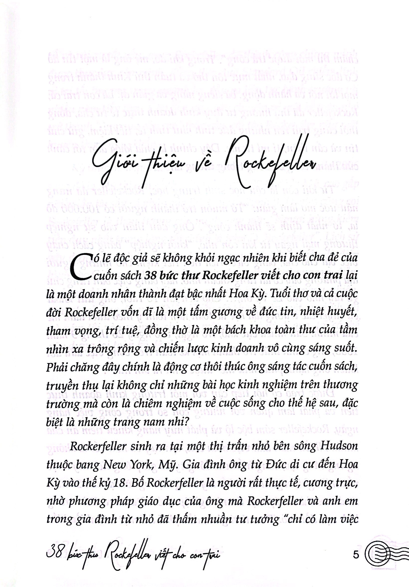 38 bức thư rockefeller viết cho con trai