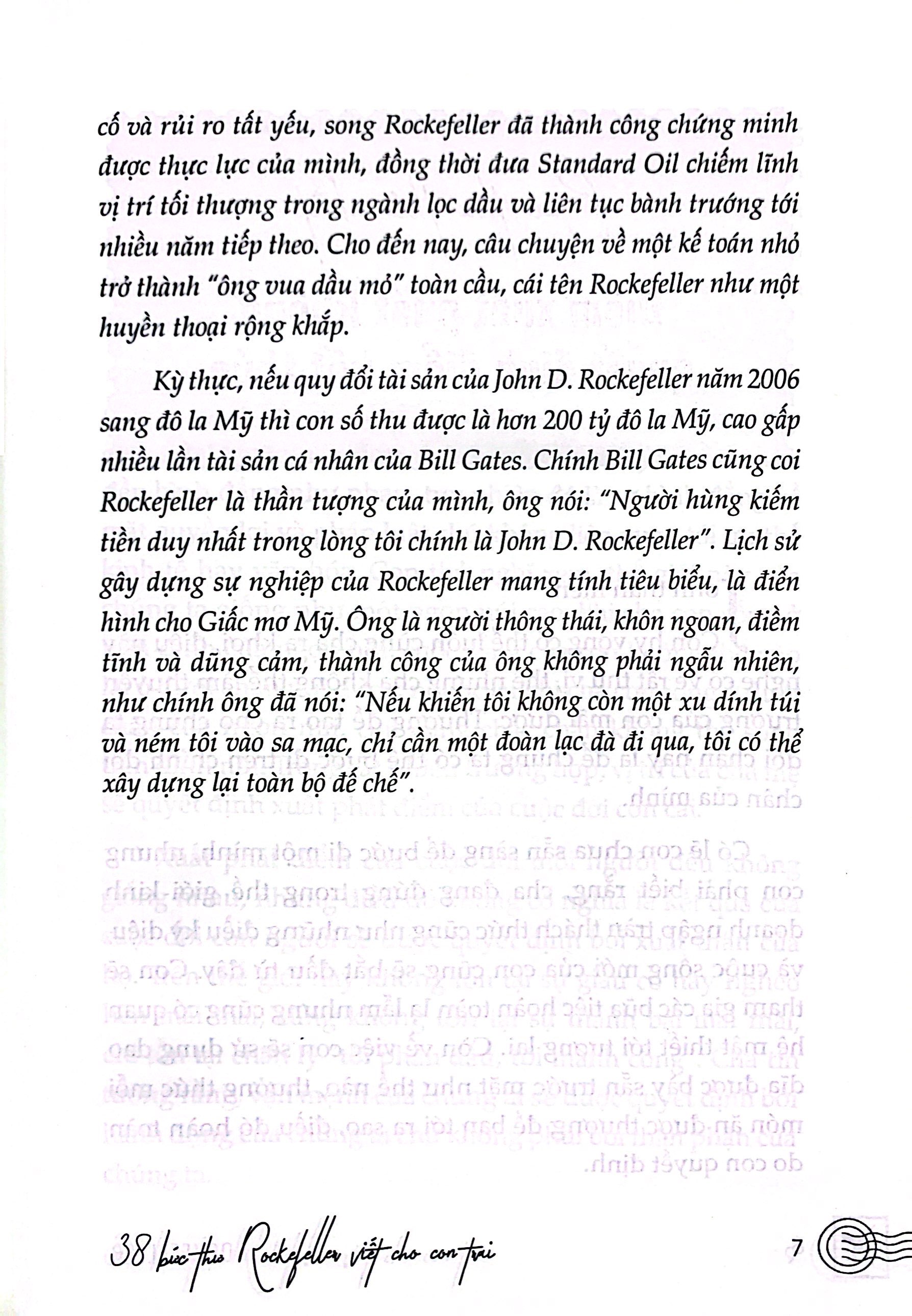 38 bức thư rockefeller viết cho con trai