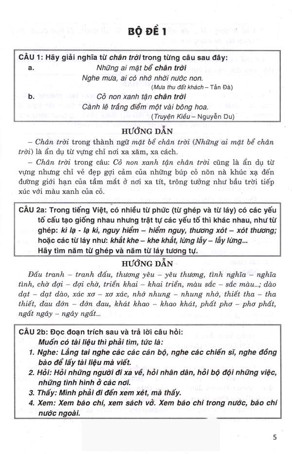 39 bộ đề ngữ văn 9 (tái bản 2020)
