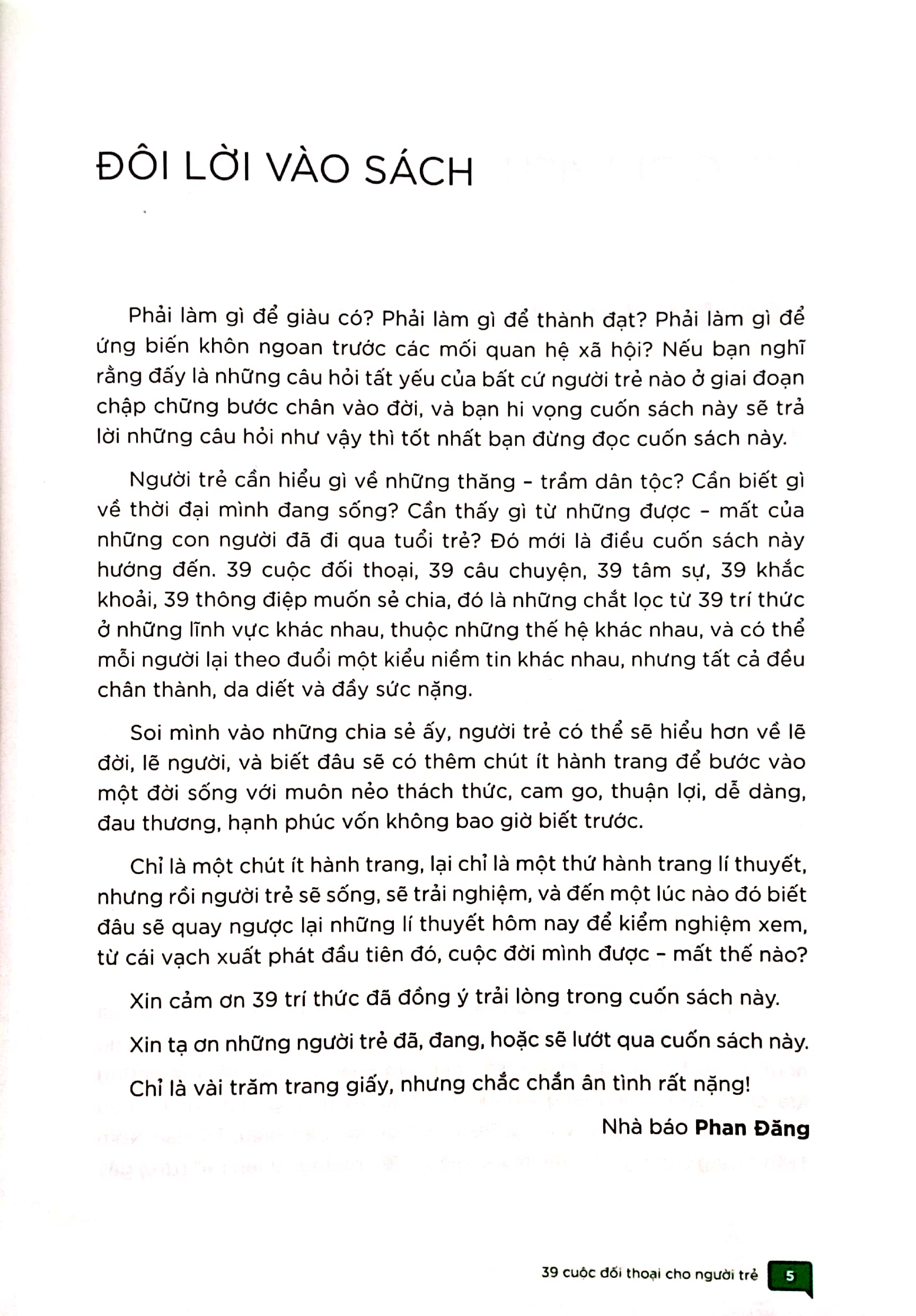 39 cuộc đối thoại cho người trẻ