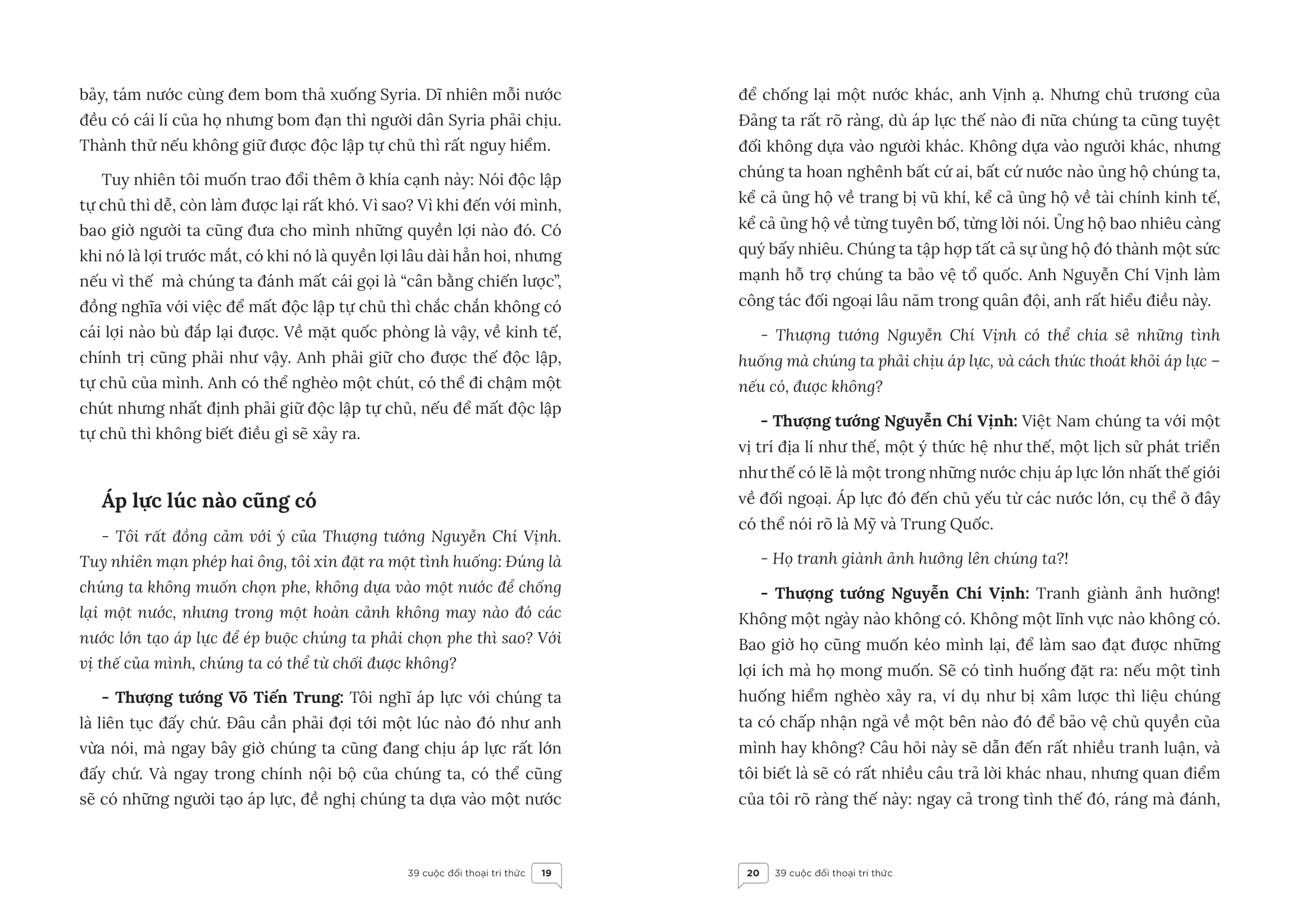 39 cuộc đối thoại tri thức - tri thức là để đối thoại, không phải để áp đặt