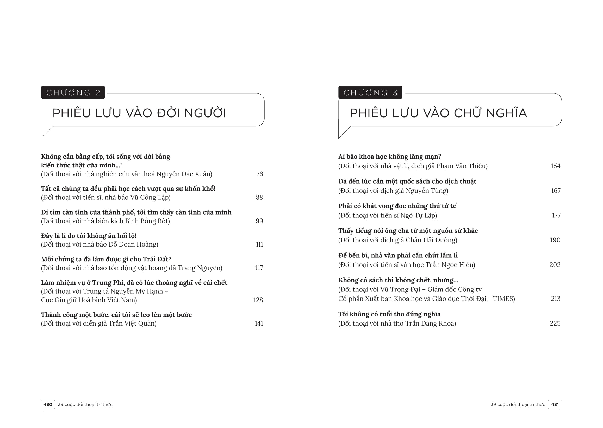 39 cuộc đối thoại tri thức - tri thức là để đối thoại, không phải để áp đặt