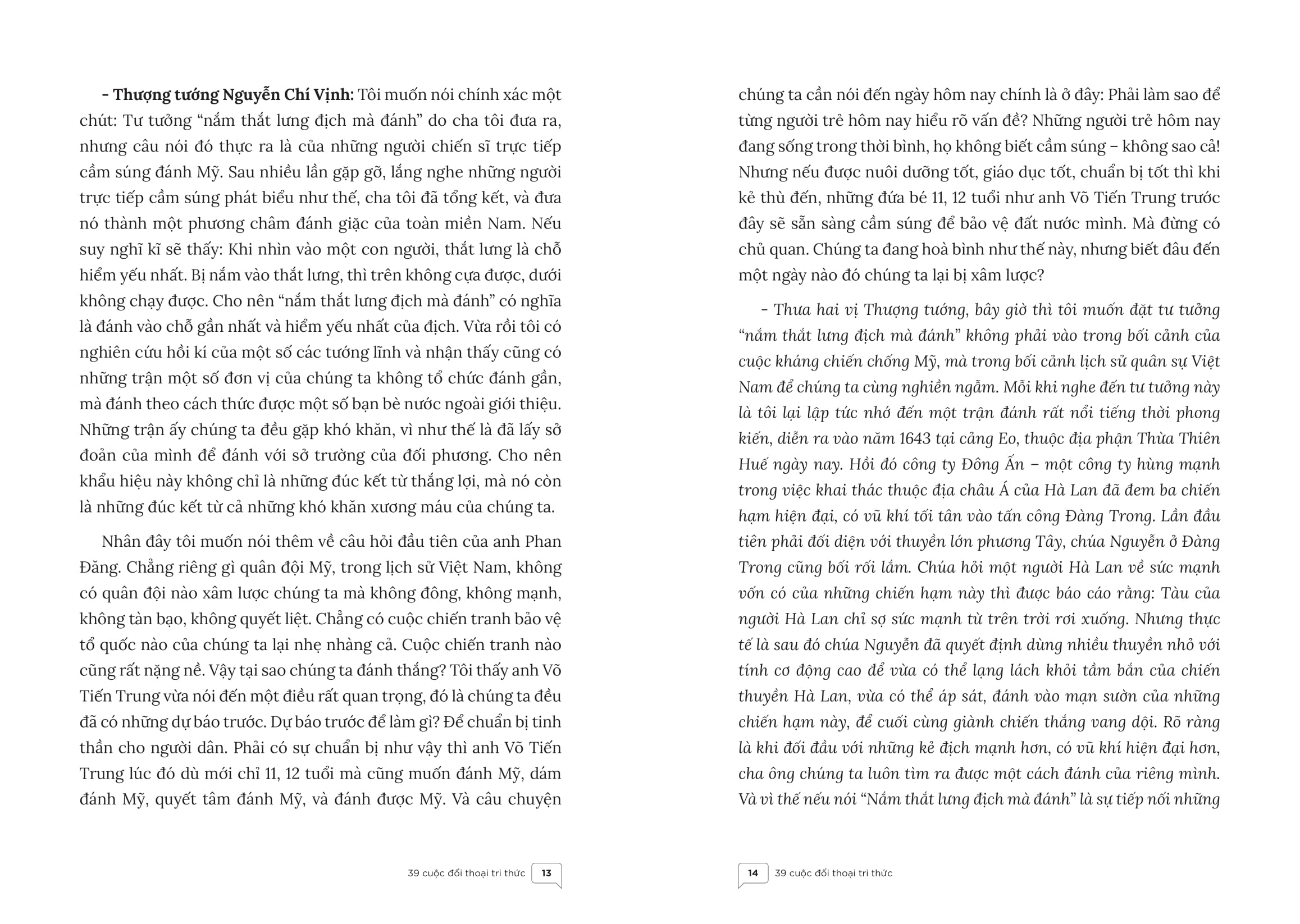 39 cuộc đối thoại tri thức - tri thức là để đối thoại, không phải để áp đặt