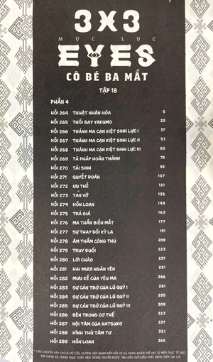 3x3 eyes - cô bé ba mắt - tập 18 - tặng kèm card giấy