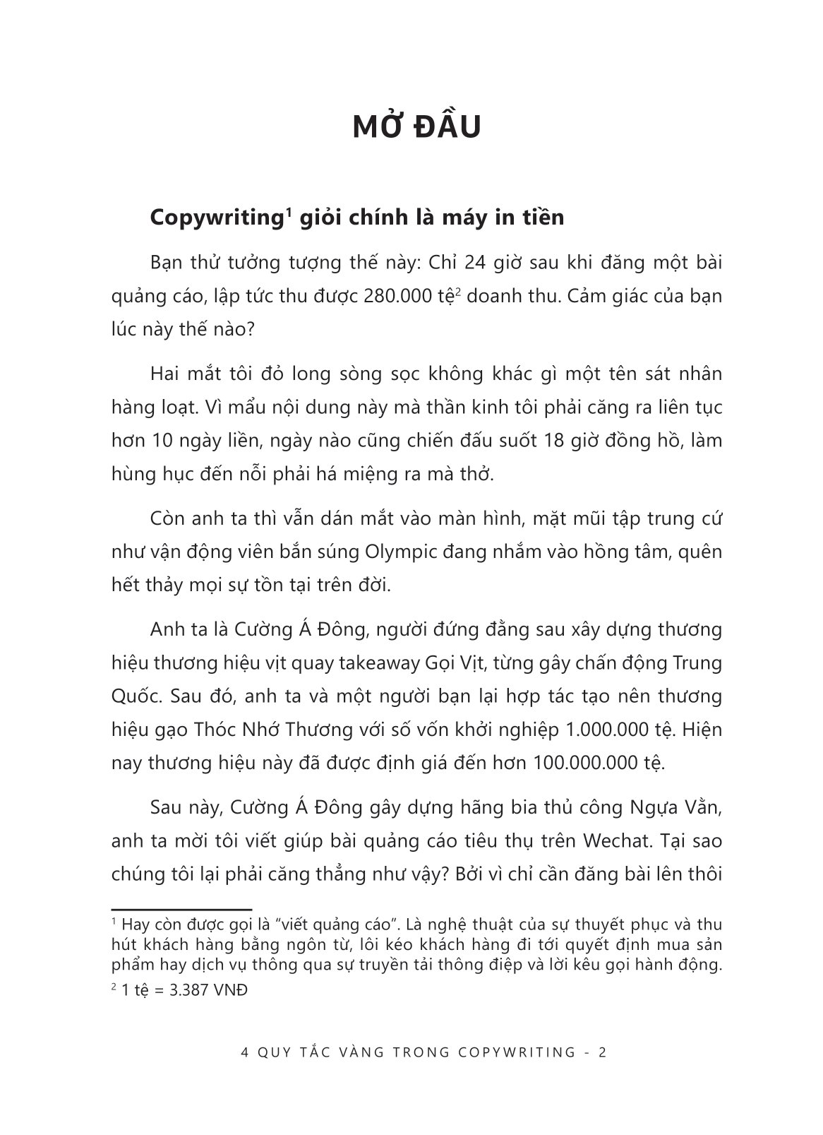 4 quy tắc vàng trong copywriting