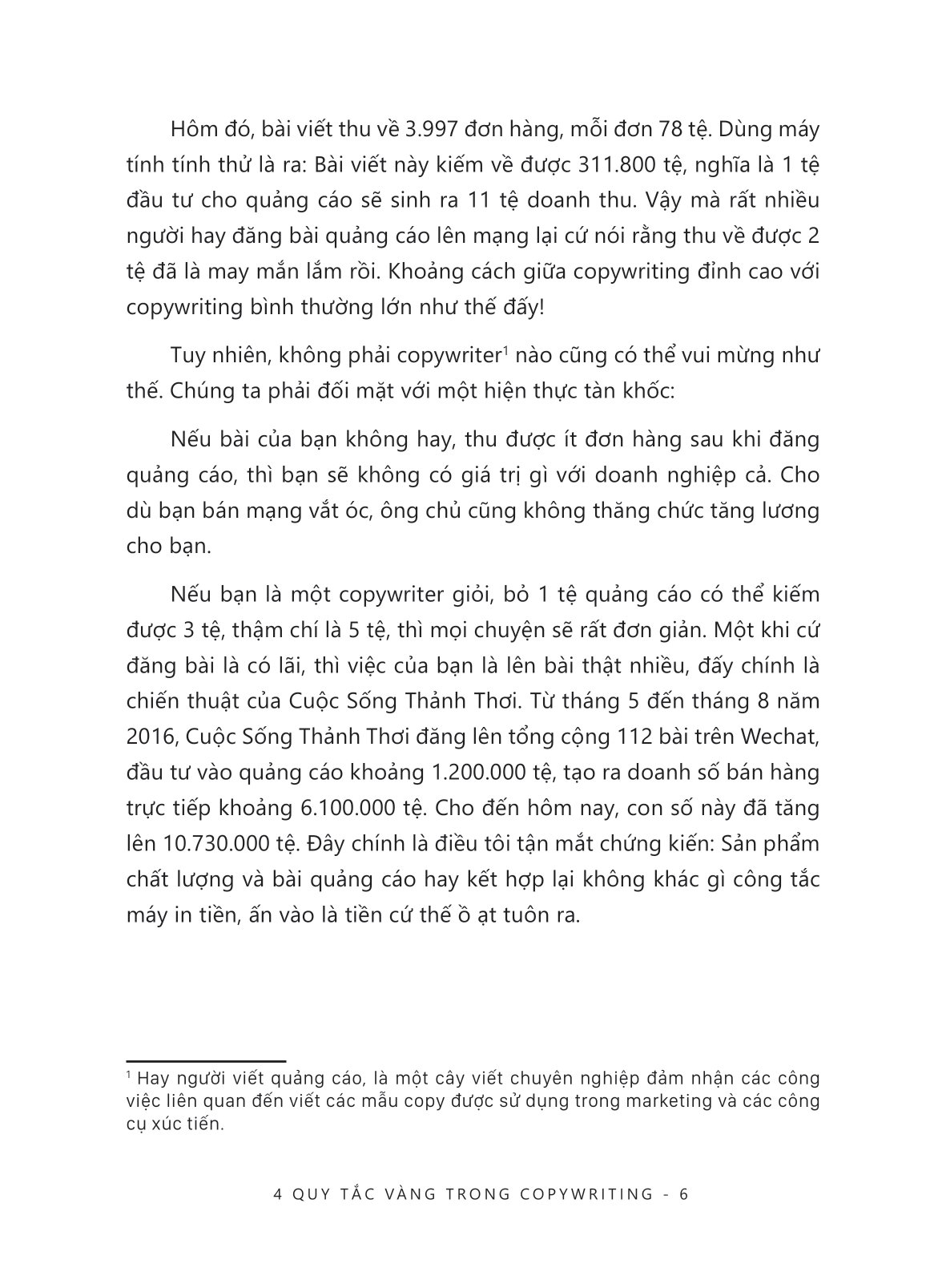 4 quy tắc vàng trong copywriting