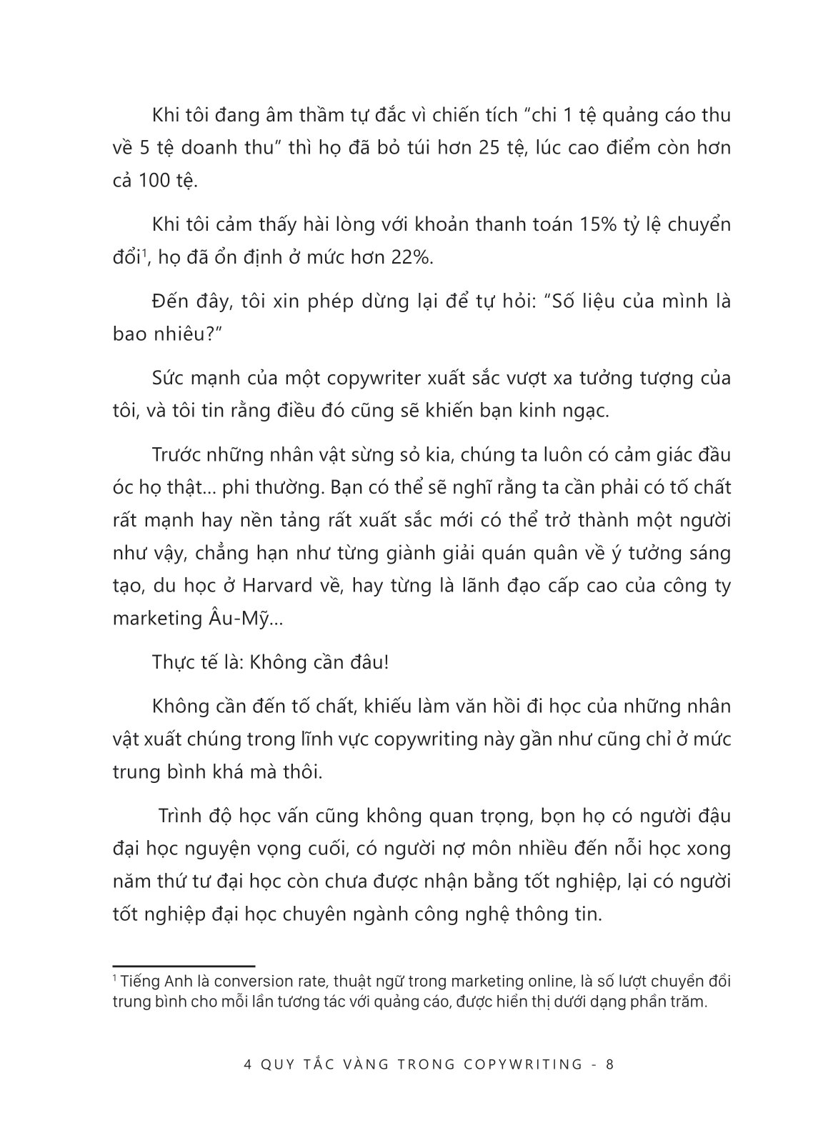 4 quy tắc vàng trong copywriting