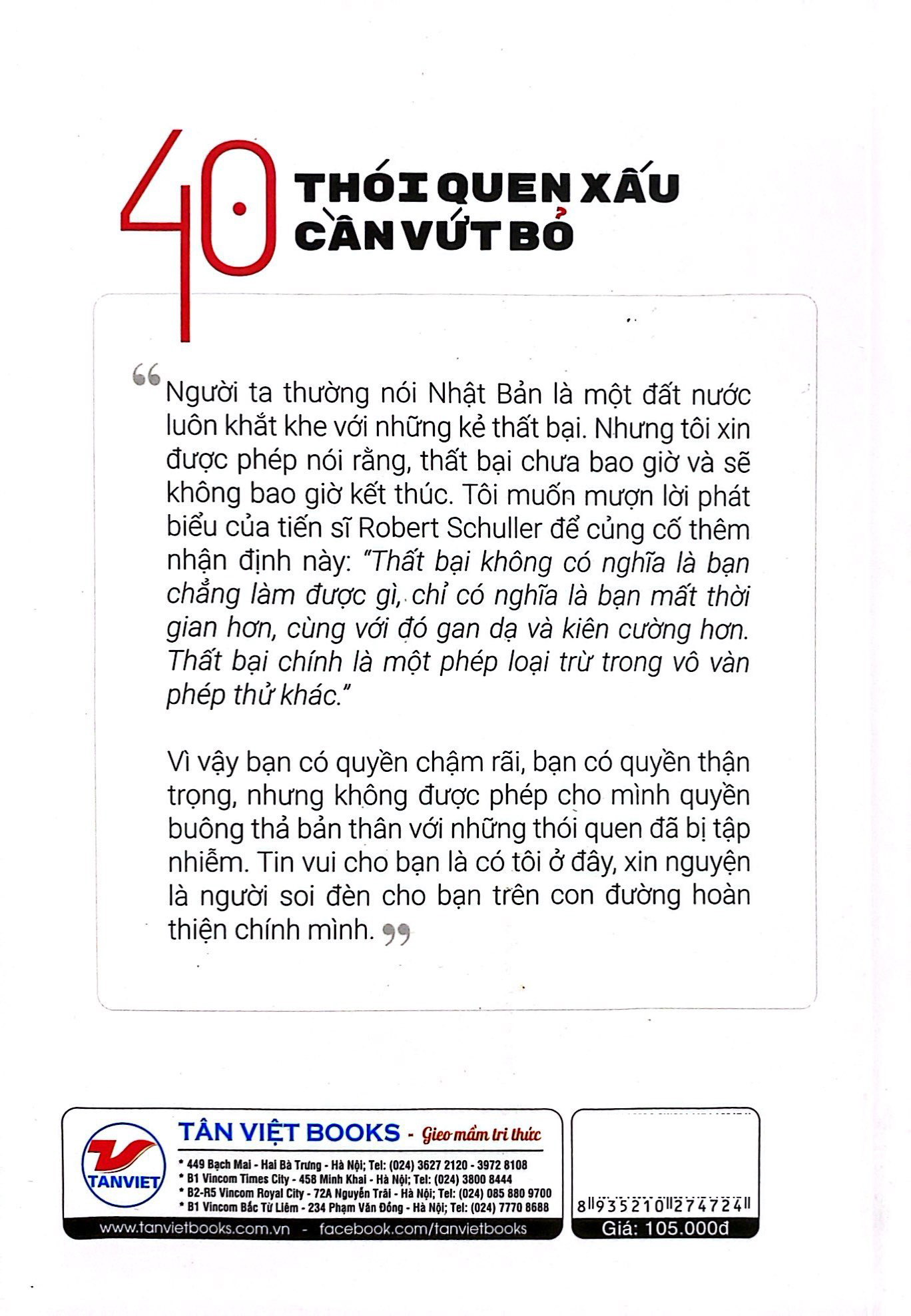 40 thói quen xấu cần vứt bỏ - hành trình thay đổi bản thân đơn giản và bền vững