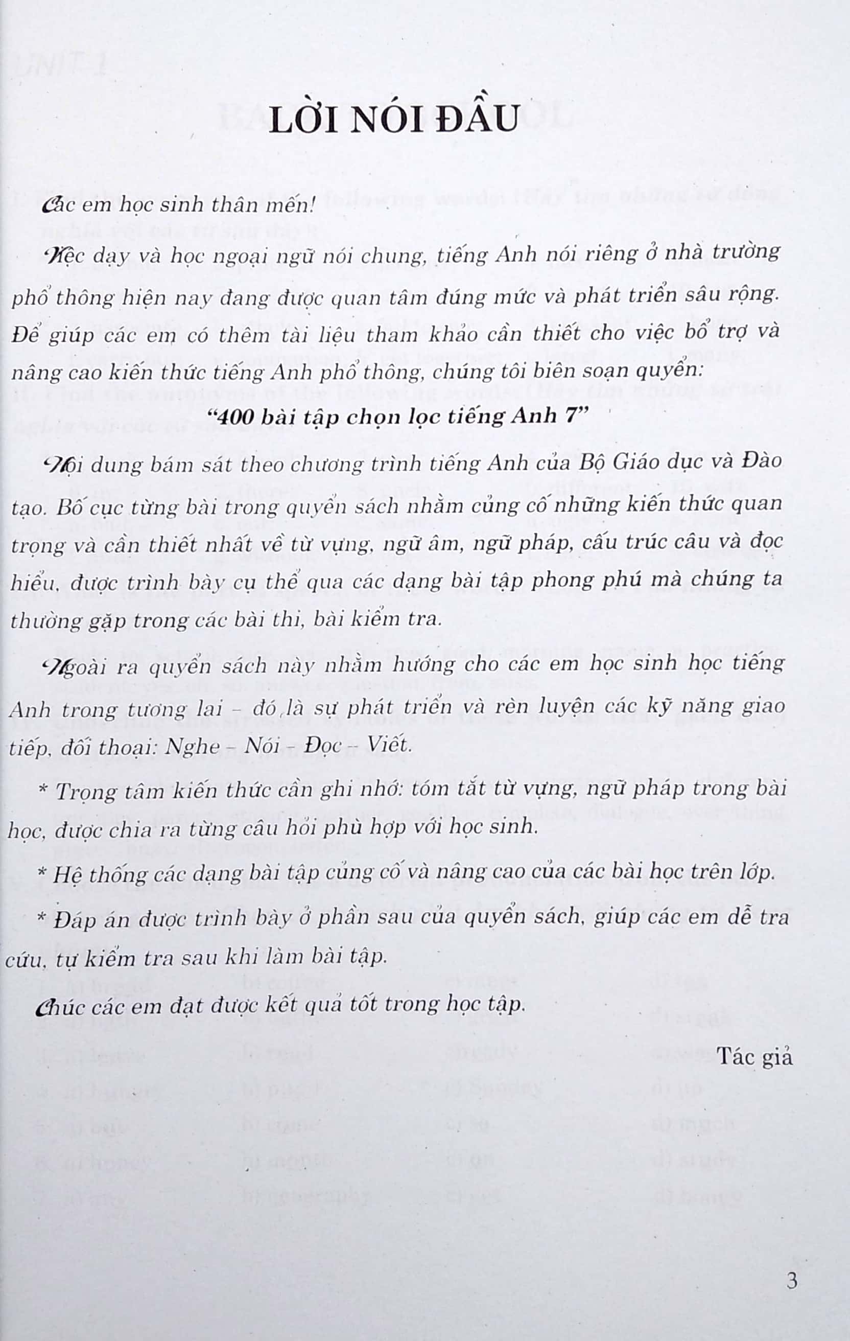 400 bài tập chọn lọc tiếng anh 7 (2020)