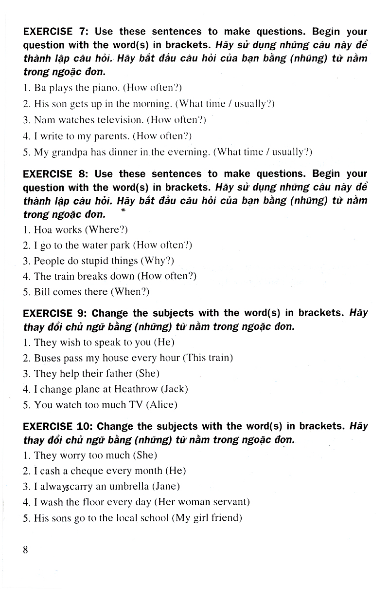 400 bài tập tiếng anh chọn lọc 8