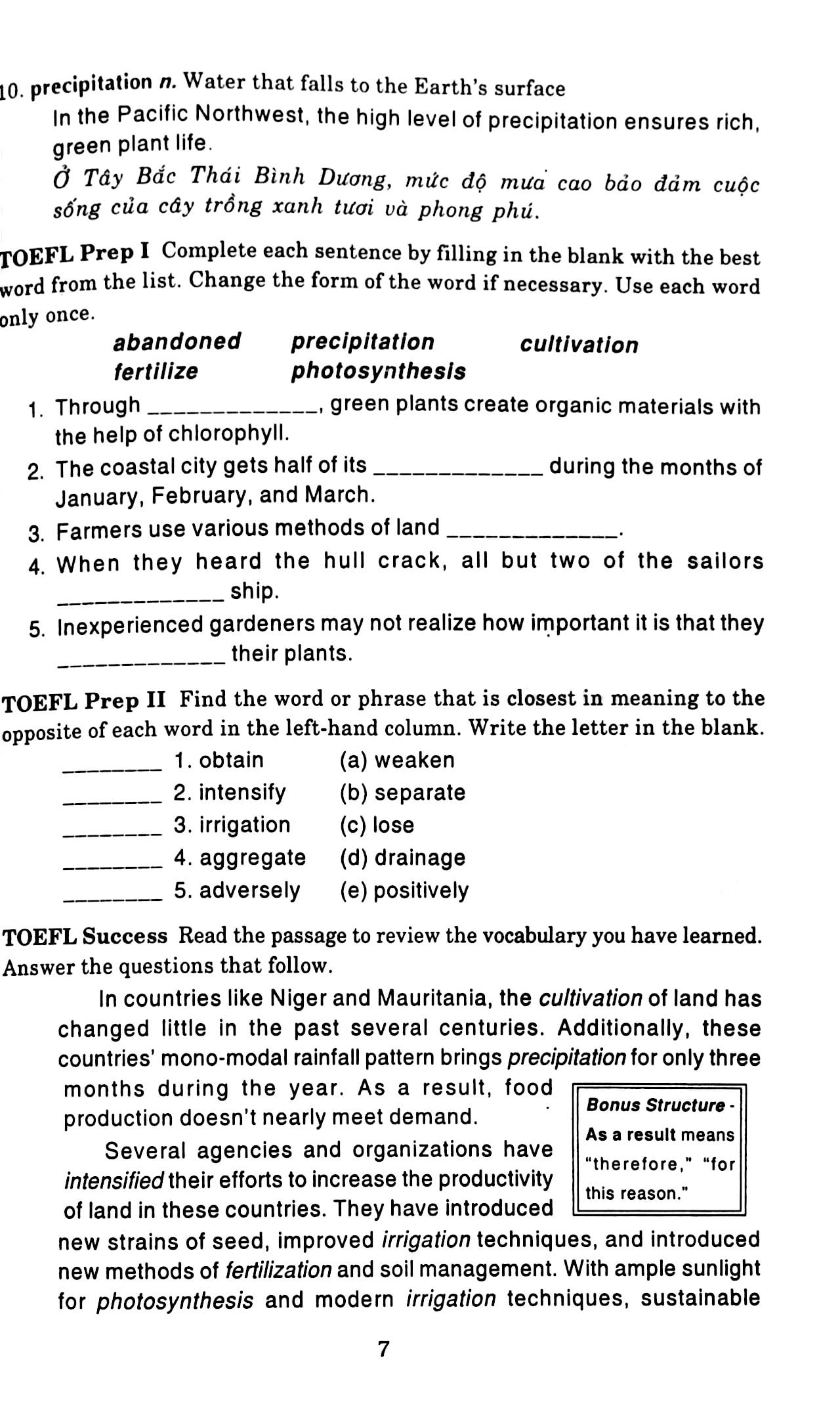 400 từ vựng thiết yếu cho người thi toefl