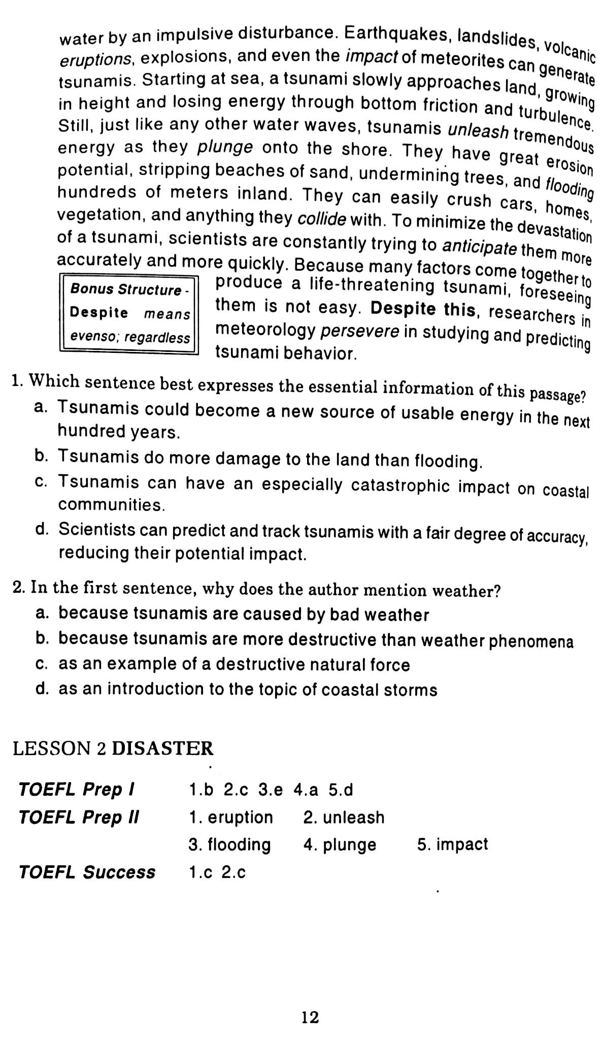 400 từ vựng thiết yếu cho người thi toefl