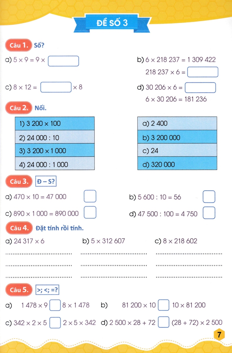 45 đề ôn luyện và kiểm tra toán 4 - tập 2 (biên soạn theo chương trình giao dục phổ thông mới)