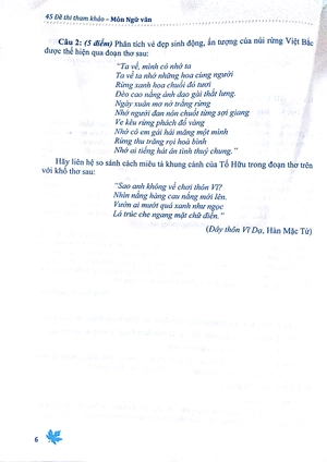 45 đề thi tham khảo môn ngữ văn chuẩn bị cho kì thi thpt