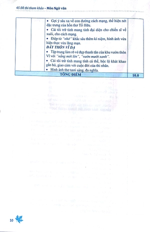 45 đề thi tham khảo môn ngữ văn chuẩn bị cho kì thi thpt