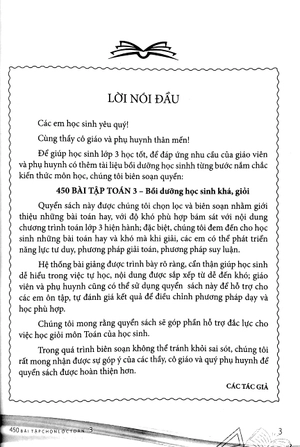 450 bài tập toán 3 - bồi dưỡng học sinh khá, giỏi (theo chương trình giáo dục phổ thông mới)