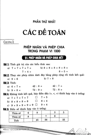 450 bài tập toán 3 - bồi dưỡng học sinh khá, giỏi (theo chương trình giáo dục phổ thông mới)